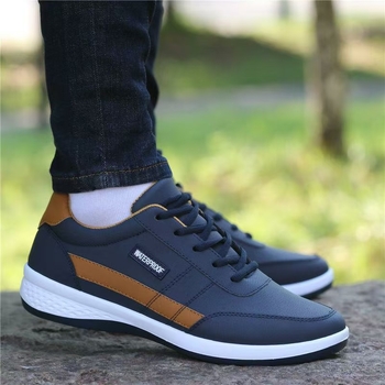 Ανδρικά Παπούτσια Άνοιξη και Φθινόπωρο Δερμάτινα Αδιάβροχα Αθλητικά Παπούτσια Νεανικά Ανδρικά Παπούτσια Εργασίας με Μαλακή Σόλα και Αντιολισθητική Σόλα