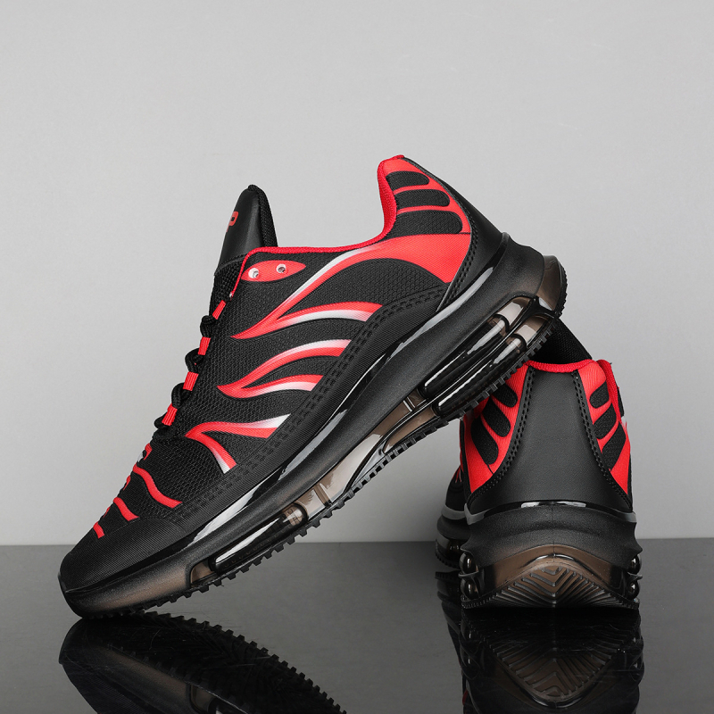 2024 m. nauji pavasario ir rudens plius dydžio vyriški batai, kvėpuojantys, tinklelio sportiniai, vėjui atsparūs, storo padu, padidinto dydžio gatvės mados bėgimo bateliai