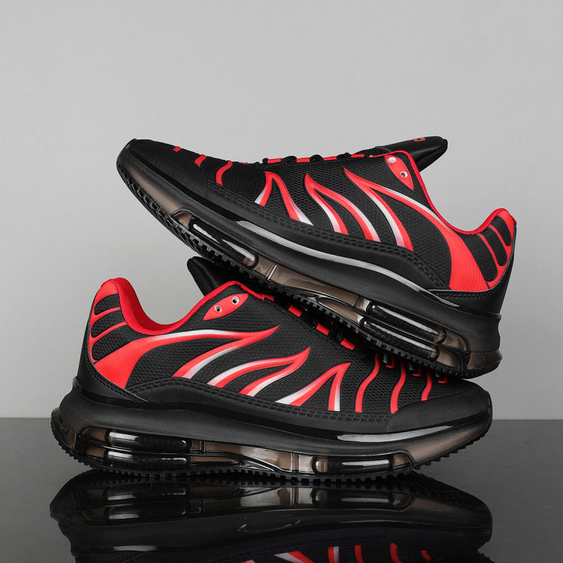 2024 m. nauji pavasario ir rudens plius dydžio vyriški batai, kvėpuojantys, tinklelio sportiniai, vėjui atsparūs, storo padu, padidinto dydžio gatvės mados bėgimo bateliai