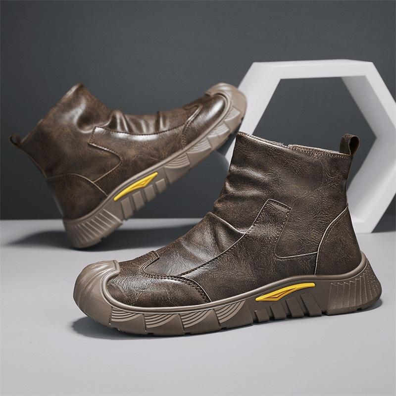 Férfi cipő őszi és téli vízálló csúszásmentes építkezési munkához könnyű férfi munkacipő sportcipő Martin csizma