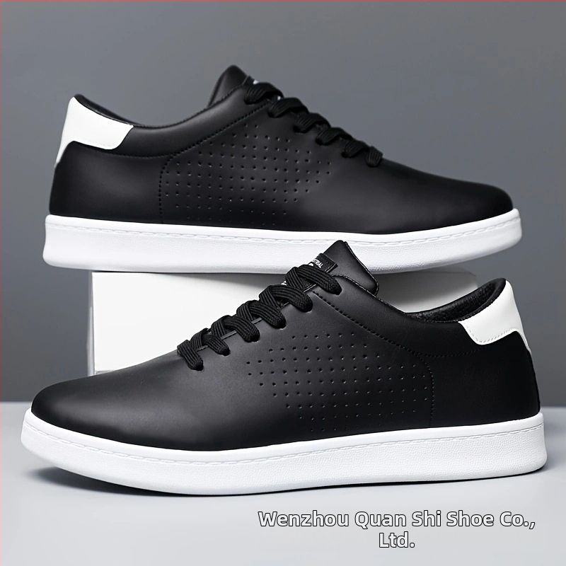 Cezhraničný zahraničný obchod Veľké pánske módne priedušné nízke skateboardové topánky, pohodlné protišmykové ležérne športové topánky s čipkou