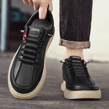 Apavi vīriešiem 2025. gada pavasara jauni vīriešu apavi Modes universāli ikdienas apavi Vīriešu ādas mīkstas zoles balti apavi Biznesa apavi