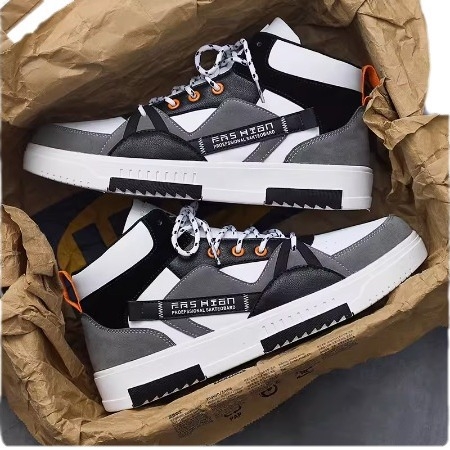 Vīriešu augstpapēžu kurpes 2023. gada ziemas, jauna stila, daudzpusīgas, ikdienas, plakanas kedas, jauniešu ādas sporta, neslīdošas, augstumu palielinošas, modernas kurpes