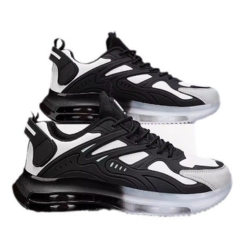 Cross-Border férfi cipők tavaszi sport és szabadidős futócipők ütéscsillapító légpárnás, kiemelő ifjúsági sokoldalú fekete harcos apa divatos cipők