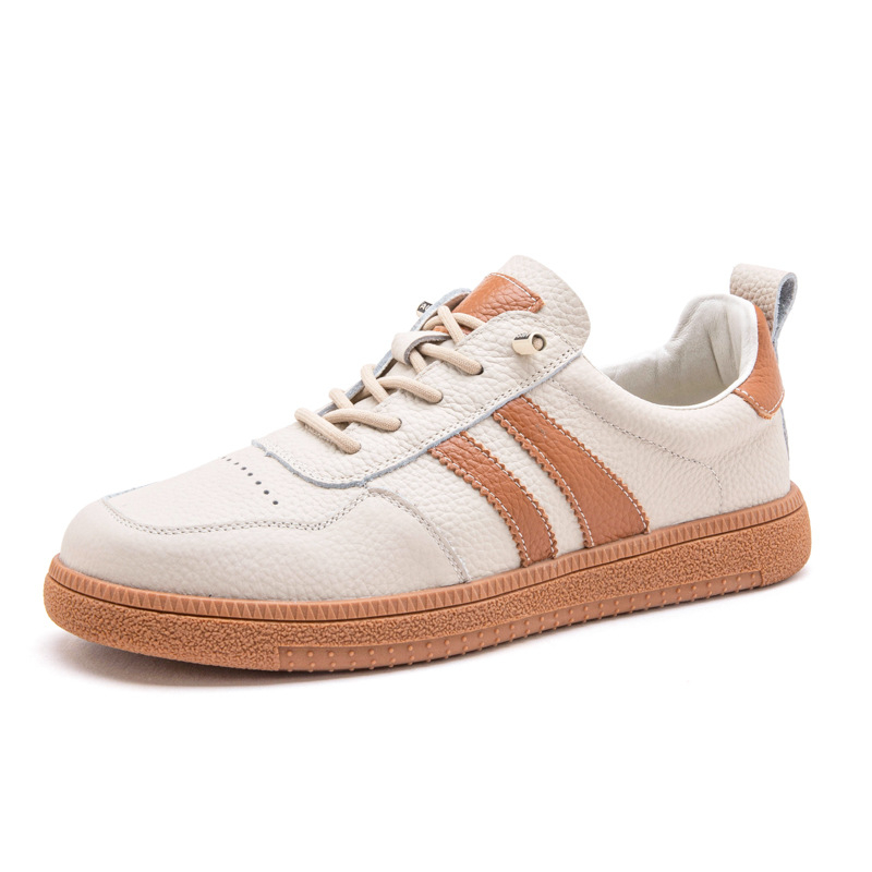 Férfi cipők 2024 Új őszi valódi bőr lélegző vintage német edzőcipők Férfi divatos cipők Alkalmi sport minden mérkőzésre alkalmas cipők