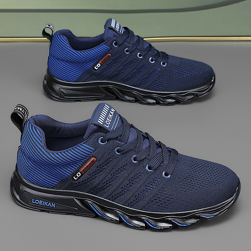 Férfi cipők 2025 Külkereskedelmi tavaszi és nyári új plus size 48 Lélegző futócipők Instagram stílus Trendi Minden mérkőzésre alkalmas Hétköznapi sportcipők