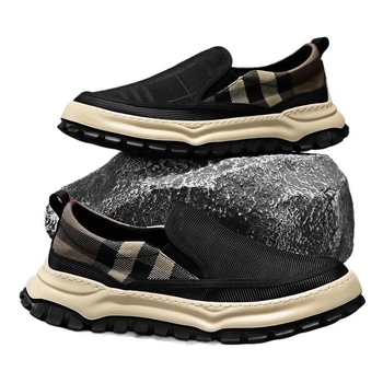 Audekla apavi vīriešiem pavasara elpojoši melni darba aizsardzības darba vecie Pekinas auduma apavi vīriešu uzvelkamie ikdienas apavi