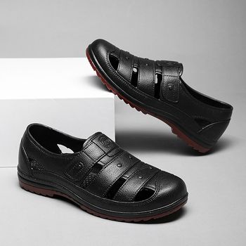 2024 m. elektroninės prekybos populiarūs plastikiniai klumpės vyriški vasariniai neslystantys sandalai vyriški laisvalaikio tėčio sandalai gamintojas didmeninė prekyba