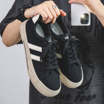 Φθινοπωρινά αναπνεύσιμα παπούτσια από καμβά, ανδρικά παπούτσια 2024, νέα casual γερμανικά παπούτσια προπόνησης, φλατ ανδρικά παπούτσια, λευκά παπούτσια skate για ζευγάρια, παντός εδάφους