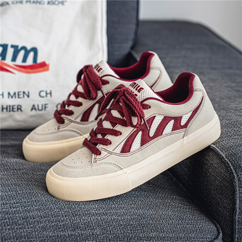 Xiaozhong eredeti, háromszorosan vulkanizált hongkongi stílusú, minden mérkőzésre alkalmas, kényelmes gördeszkás cipők, férfi könnyű, ütéscsillapító, alacsony szárú, divatos alkalmi cipők