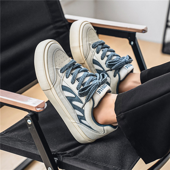 Xiaozhong eredeti, háromszorosan vulkanizált hongkongi stílusú, minden mérkőzésre alkalmas, kényelmes gördeszkás cipők, férfi könnyű, ütéscsillapító, alacsony szárú, divatos alkalmi cipők