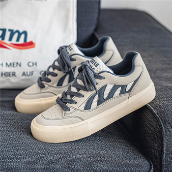 Xiaozhong eredeti, háromszorosan vulkanizált hongkongi stílusú, minden mérkőzésre alkalmas, kényelmes gördeszkás cipők, férfi könnyű, ütéscsillapító, alacsony szárú, divatos alkalmi cipők