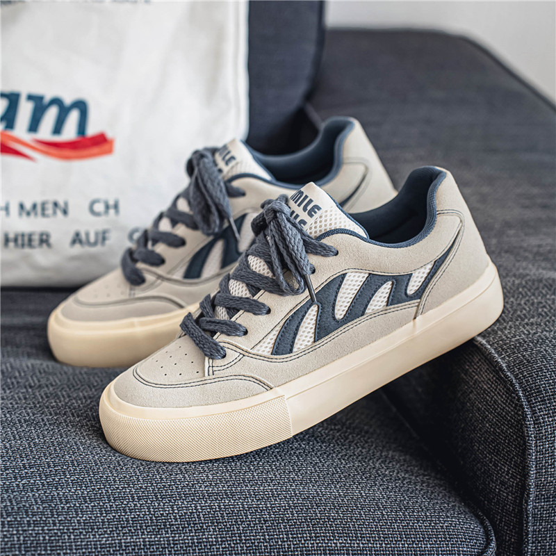 Xiaozhong eredeti, háromszorosan vulkanizált hongkongi stílusú, minden mérkőzésre alkalmas, kényelmes gördeszkás cipők, férfi könnyű, ütéscsillapító, alacsony szárú, divatos alkalmi cipők