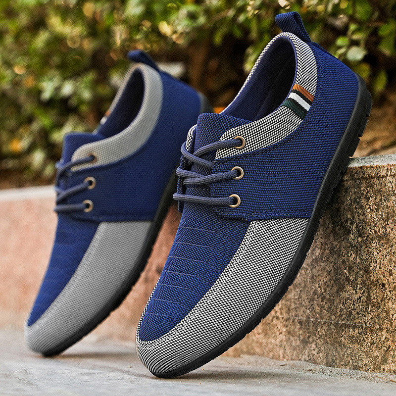Férfi alkalmi cipők határokon átnyúló plus size új alkalmi cipők divatos férfi alacsony szárú, lélegző vászoncipők egy generációnyi haj