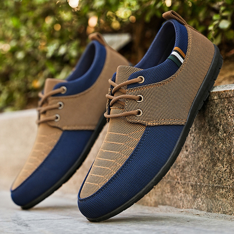 Férfi alkalmi cipők határokon átnyúló plus size új alkalmi cipők divatos férfi alacsony szárú, lélegző vászoncipők egy generációnyi haj