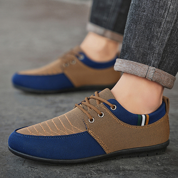 Vīriešu apavi no 2025. gada, jauni, elpojoši, audekla apavi, korejiešu, moderni, zemas kvalitātes ikdienas apavi, universāli darba apavi vīriešiem