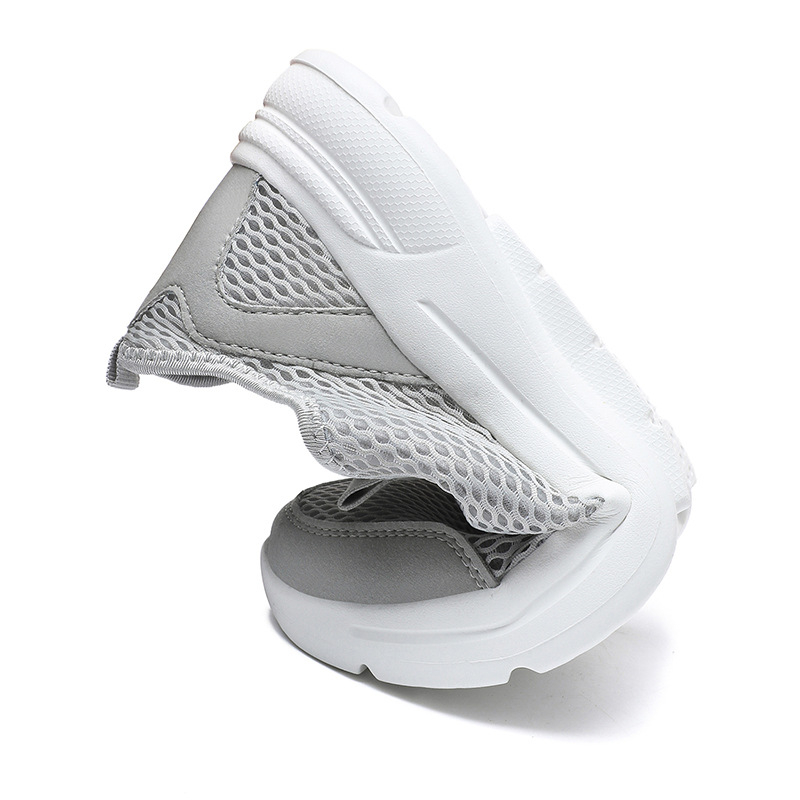 Ανδρικά παπούτσια για χαλαρά πόδια, με διχτυωτή επιφάνεια, αναπνεύσιμα, ελαφριά, αντιολισθητικά, άνετα, εύκολα ταξίδια, casual, αθλητικά παπούτσια από δίχτυ για άνδρες