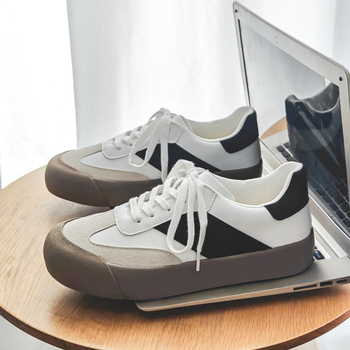 Νέα παπούτσια από δέρμα μικροϊνών για άνδρες και γυναίκες, άνοιξη και φθινόπωρο 2024, ευέλικτα, μοντέρνα λευκά παπούτσια, αθλητικά παπούτσια για φοιτητές, διαφανή