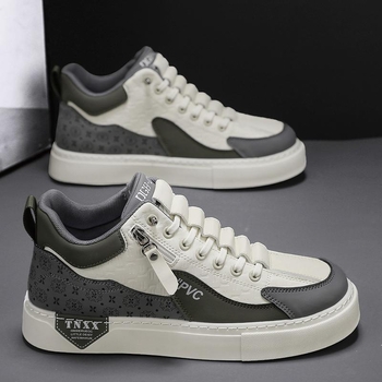 P507 Παπούτσια σανίδας, casual παπούτσια σανίδας, λευκά παπούτσια, όλα τα στυλ κορεάτικου στιλ, μοντέρνα ψηλά παπούτσια για τη σχολική σεζόν