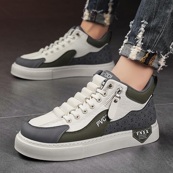 P507 Παπούτσια σανίδας, casual παπούτσια σανίδας, λευκά παπούτσια, όλα τα στυλ κορεάτικου στιλ, μοντέρνα ψηλά παπούτσια για τη σχολική σεζόν