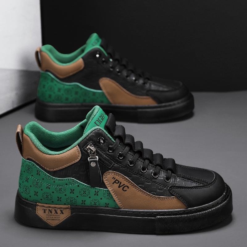 P507 Sétacipők Hétköznapi Sétacipők Fehér Cipők Koreai Stílusú, Magasszárú, Trendi Cipők Iskolai Szezonra