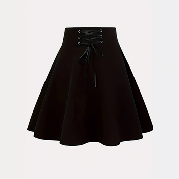 Új, divatos, kockás, fűzős, magas derekú, sokoldalú, félhosszú tütü szoknya