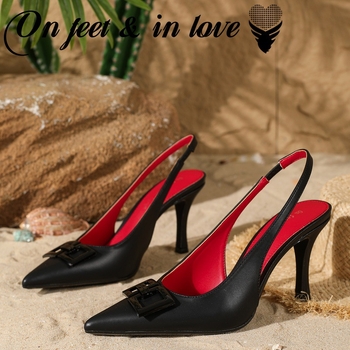 Új, könnyű, luxus európai és amerikai stílusú, divatos, egyszerű tűsarkú, sekély szájú, hegyes orrú, karcsú női cipők, alkalmi szandálok