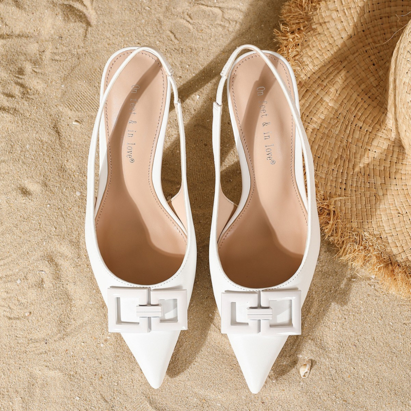 Új, könnyű, luxus európai és amerikai stílusú, divatos, egyszerű tűsarkú, sekély szájú, hegyes orrú, karcsú női cipők, alkalmi szandálok
