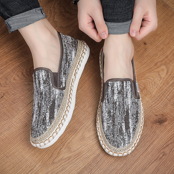 Piiriülesed originaalsed vanad Pekingi riidest kingad meestele 2025. aasta suvised uued libisevad vabaaja kalamehe kingad meeste lõuendikingad trendikad