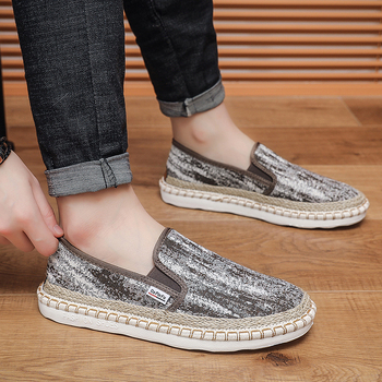 Piiriülesed originaalsed vanad Pekingi riidest kingad meestele 2025. aasta suvised uued libisevad vabaaja kalamehe kingad meeste lõuendikingad trendikad