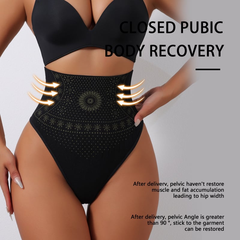 Lenjerie intimă în formă de T pentru femei europene și americane, modelatoare de șolduri, sexy, pentru burtă, modelatoare de corp, modelatoare de corp, imprimată, care acoperă carnea, brâu pentru talie și șolduri, care ridică șoldurile