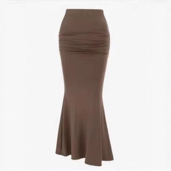 2023-as nyári új, magas derekú, karcsúsító, rugalmas, rakott halfarok szoknya