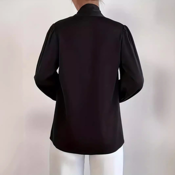 Európa és az Egyesült Államok határokon átnyúló 2024-es új sifon hosszú ujjú ing masnival Ding inggel