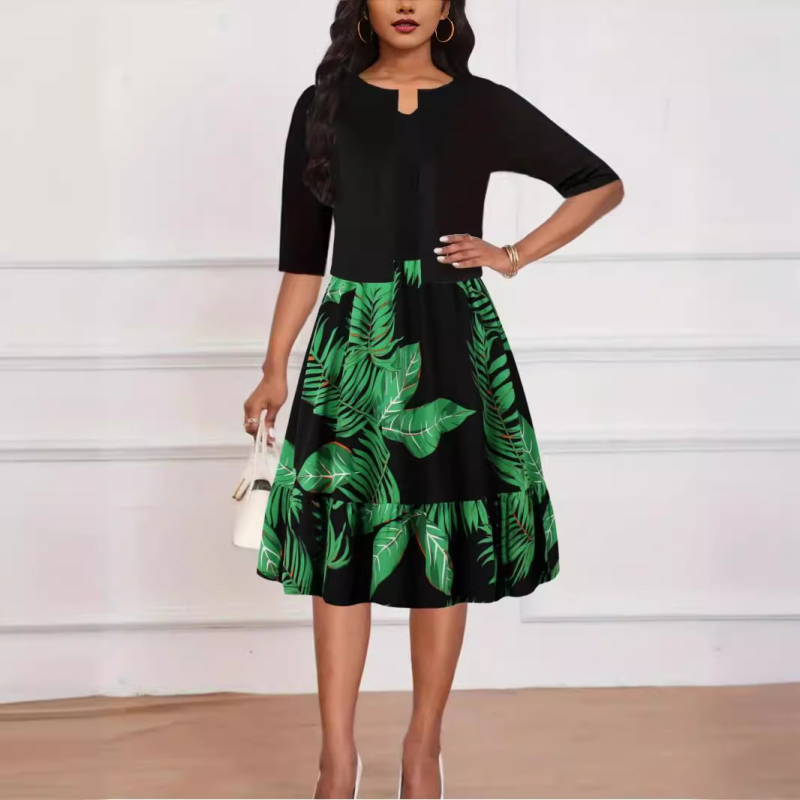 Costum de rochie imprimat, vânzare fierbinte transfrontalieră