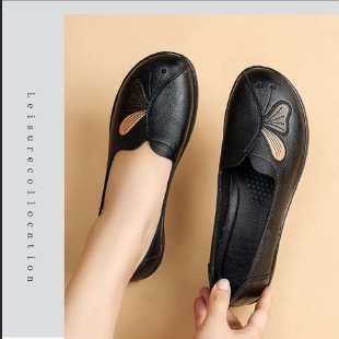 Kõikvõimalikud mugavad mood vabaaja emakingad 2024. aasta kevad- ja sügisplahvatused keskealiste nahast naiste tossud madala suuga kingad