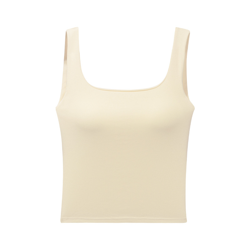 Πορτοκαλί εσωτερικό ξύλινο φανελάκι από βαμβακερό πορτοκαλί sense με φαρδύ λουράκι ώμου, στενή εφαρμογή με μαξιλαράκι στήθους εσωτερική βάση, εξωτερική ένδυση