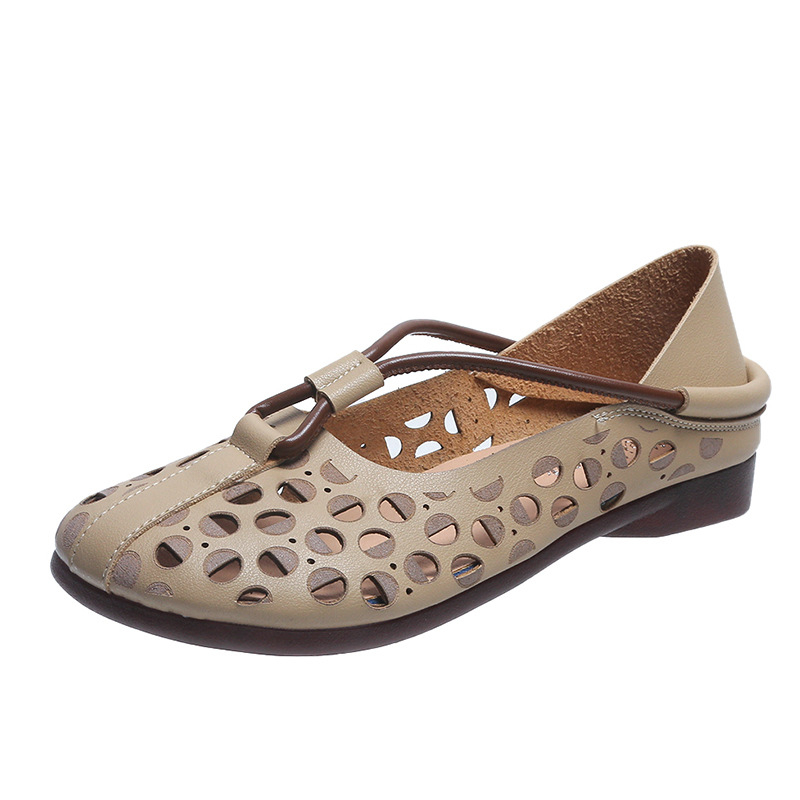 Γυναικεία Παπούτσια Croc, Καλοκαιρινά Παντελόνια, Άνοιξη και Καλοκαίρι 2022, Νέα Σανδάλια με Φλατ Τακούνι, Γυναικεία Παπούτσια Baotou, Ρετρό, Έθνικ Στυλ, Χειροποίητα Μονόινα Παπούτσια