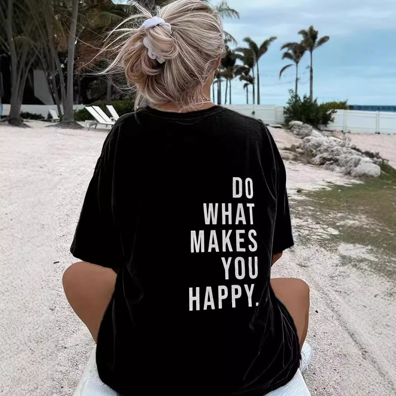 2024 Amazon Foreign Trade új európai és amerikai rövid ujjú női nyári betűs nyomtatású 180 g-os pamut póló raktáron