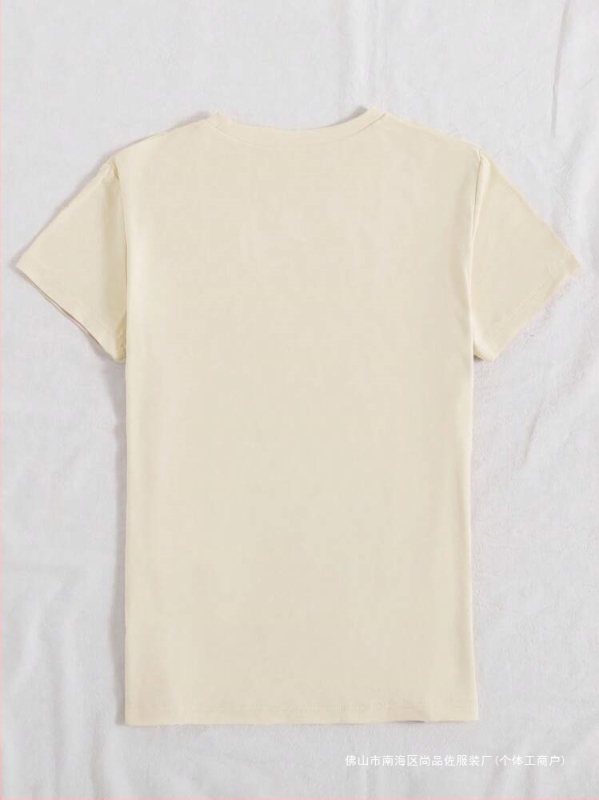 Nezávislá stanica Crossborder European Code INAWLY, ležérne tričko s krátkym rukávom a srdcom