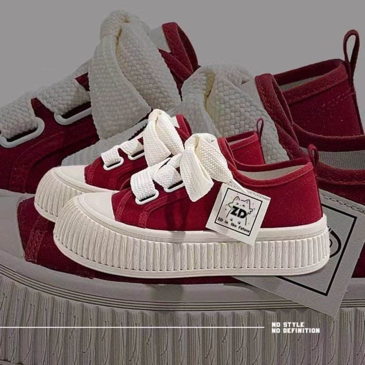 Sieviešu audekla apavi ar biezu zoli, 2024. gada jaunākie elpojošie mazie baltie apavi, mīksta zole, vieglie studentu ikdienas dēļu apavi, moderni