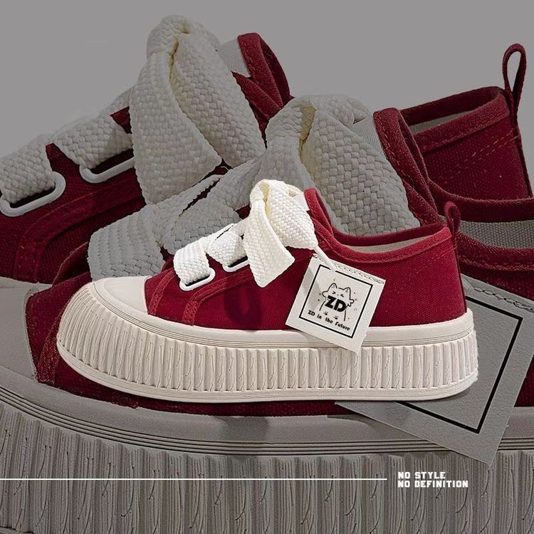 Sieviešu audekla apavi ar biezu zoli, 2024. gada jaunākie elpojošie mazie baltie apavi, mīksta zole, vieglie studentu ikdienas dēļu apavi, moderni