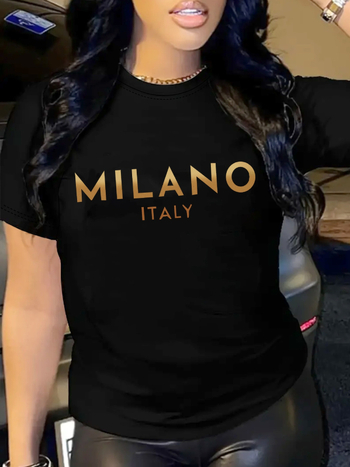 2025 Új, határokon átnyúló, női, amerikai-európai stílusú, rövid ujjú, AliExpress, garnélarák-mintás, Amazon mintás, TEMU felső