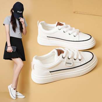 Naiste kingad valged kingad naiste 2024 uued kõikvõimalikud kevad- ja sügiskingad pehme tallaga nahast spordijalatsid Korea stiilis