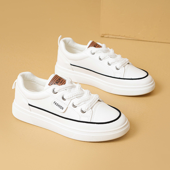 Naiste kingad valged kingad naiste 2024 uued kõikvõimalikud kevad- ja sügiskingad pehme tallaga nahast spordijalatsid Korea stiilis