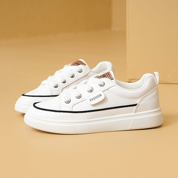 Naiste kingad valged kingad naiste 2024 uued kõikvõimalikud kevad- ja sügiskingad pehme tallaga nahast spordijalatsid Korea stiilis