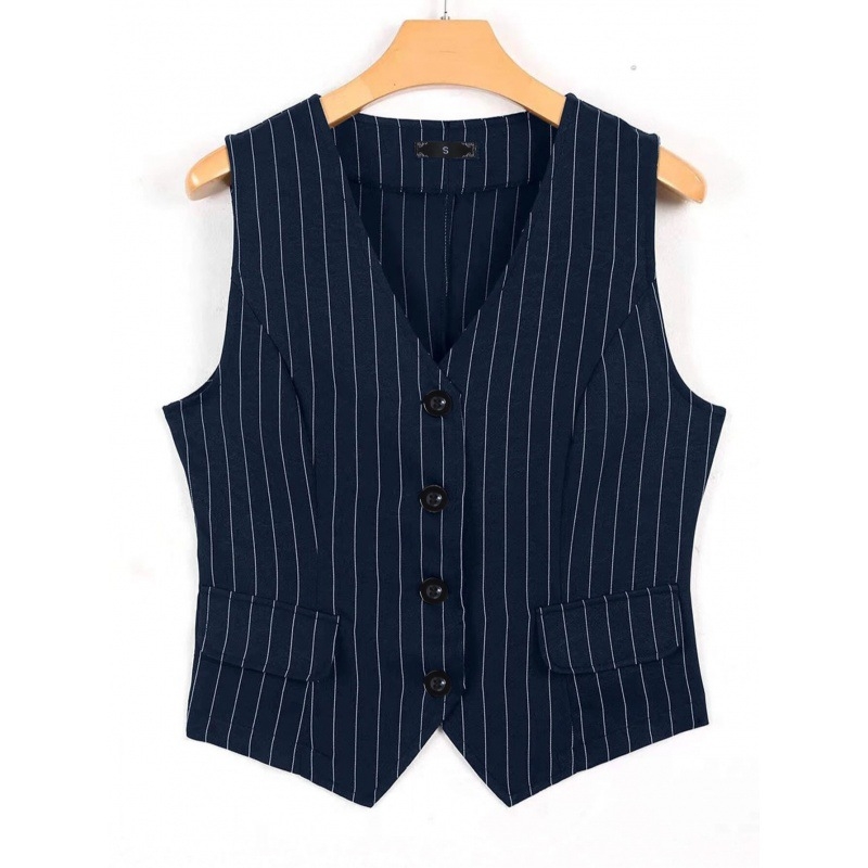 Piiriülene eksklusiivne päriselus pildistamiseks 2024. aasta kevadine uus vest, välismaise stiiliga, seljas moekas disainiga nišivest