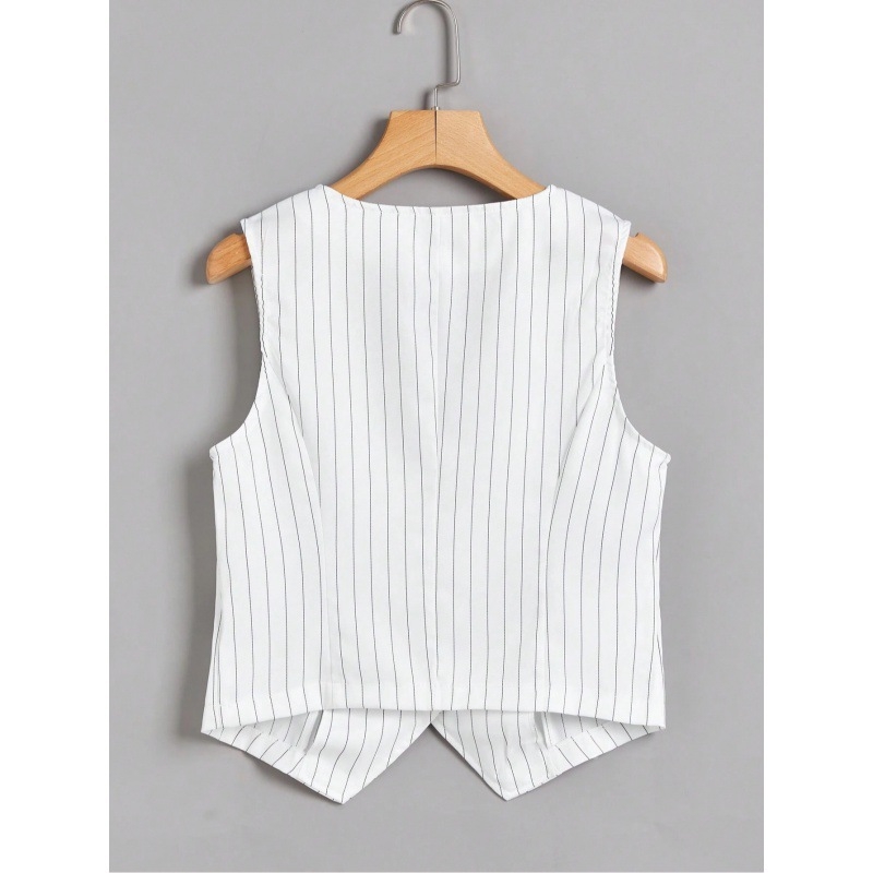 Piiriülene eksklusiivne päriselus pildistamiseks 2024. aasta kevadine uus vest, välismaise stiiliga, seljas moekas disainiga nišivest