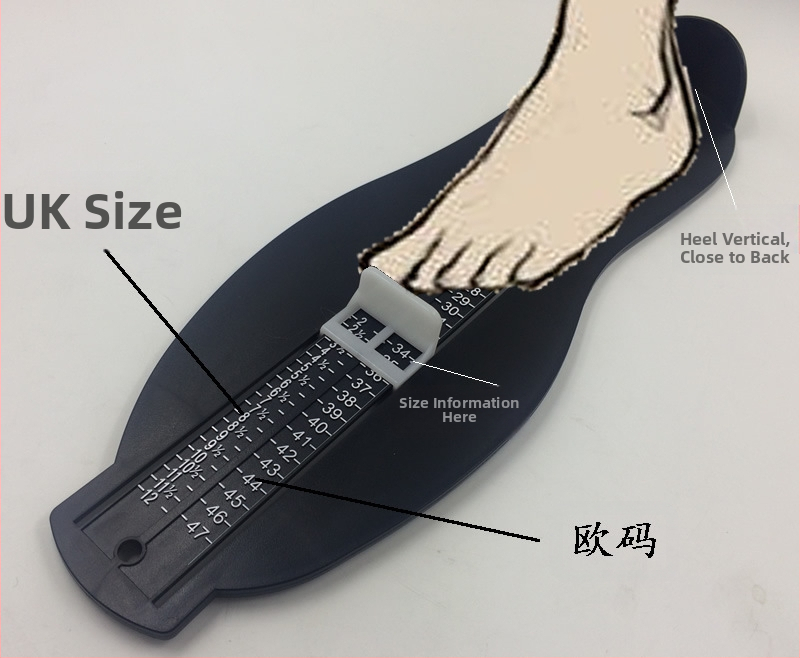 Британски размер Европейски размер Измервателен уред за крака Британски размер Измервателен уред за крака за възрастни Универсален измервателен инструмент за домашен измервателен уред за крака