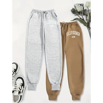 Őszi és téli Amazon TK TEMU AliExpress Crossborder Explosions Női polár bélésű, lezser sportnadrág, egyenes szabású, ferde zsebes