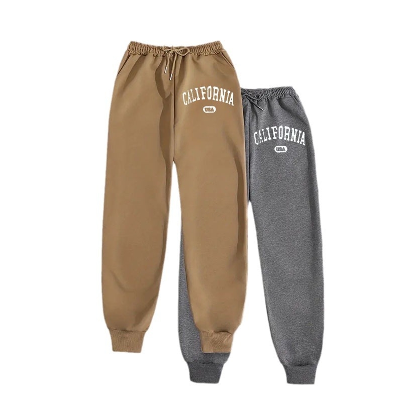 Őszi és téli Amazon TK TEMU AliExpress Crossborder Explosions Női polár bélésű, lezser sportnadrág, egyenes szabású, ferde zsebes